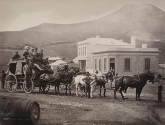 (Cobb und Co. Kutsche, Palmerston, Otago)